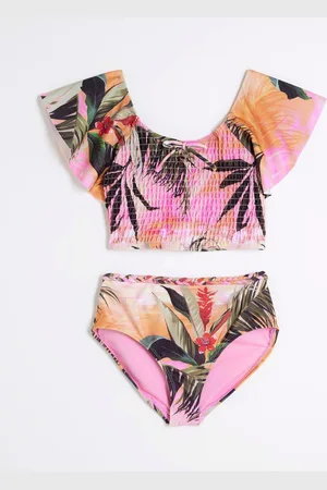 River Island Girls Orchid Print Bikini146152cm