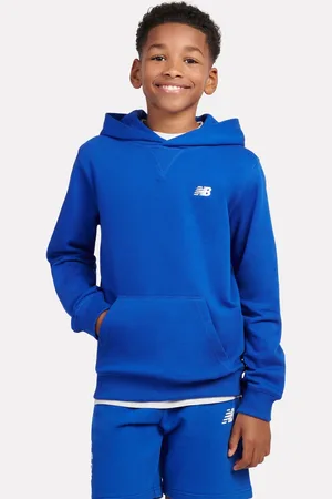 New Balance Kids Fransk frotté Lille logo 100% Bomuld Hættetrøje152158cm