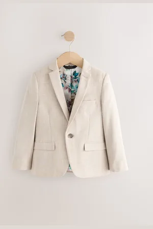 Next Neutral Skinny Fit Suit: Jacket (3-16yrs)128134cm