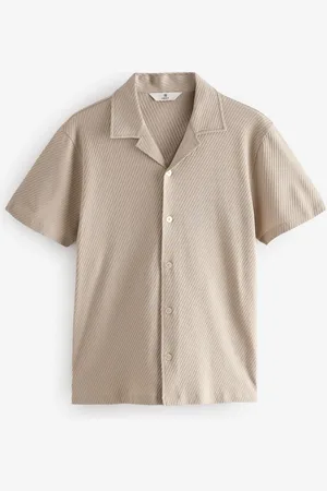Next Tekstureret diagonal jersey 100% bomuldsskjorterL