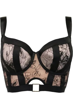 Pour Moi Non Polstret Indien Broderi Bælte Bustier BH