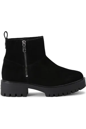 Carvela Limit Faux Fur Sort Støvler