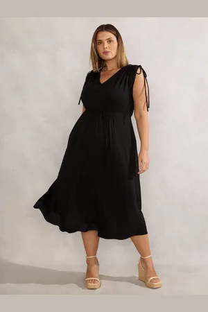 Live Unlimited London Curve Drawstring Short Sleeve Dress56
