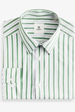 Next Slim Fit Single Cuff Langærmet 100% Bomuld Stribet Skjorter39cm R (UK 15.5 R)