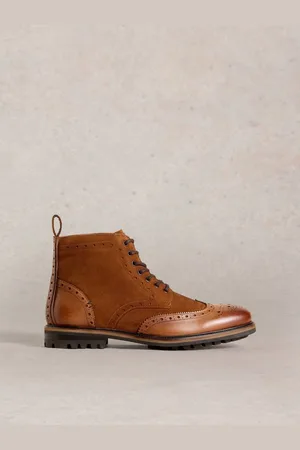 White Stuff Arlo Broguesko Læder Støvler