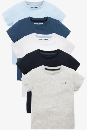 Next 100% Bomuld Kortærmet T-shirt 5 Pakke (3mdr.-7år)2 - 3 år (92 - 98cm)