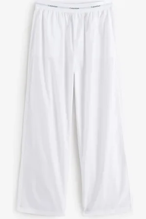 Calvin Klein Cotton Poplin Pyjama Trousers With Logo Waistbandxlarge