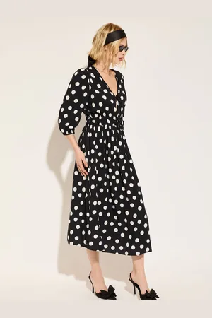 Baukjen Olesia Printed Midi Black Dress42