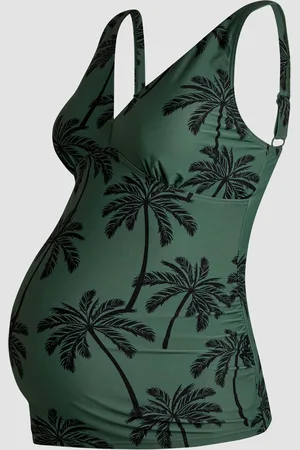 JoJo Maman Bébé Maternity Palm Print Tankini Setmedium