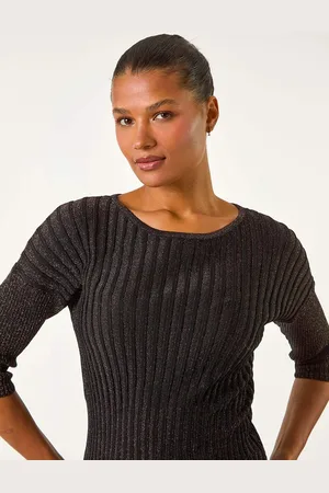 Roman Shimmer Ribbed Knitted Jumper44