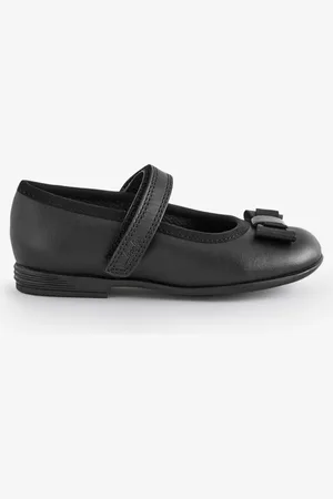 Clarks Finja Tap Mary Jane Bow Leather Shoes