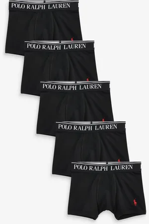 Ralph Lauren Boys Bomuld Stræk Logo Boxers 5 PakkeM