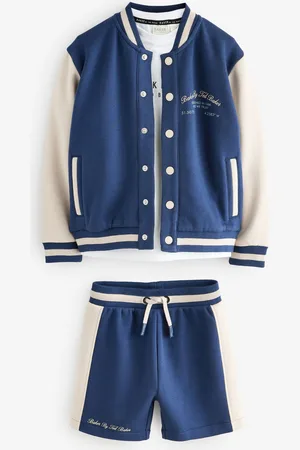 Ted Baker Navy Varsity Jacket T-Shirt and Shorts Set9 - 12 måneder (74 - 80cm)