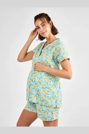 JoJo Maman Bébé Lemon Print Maternity Short Pyjamas Setmedium