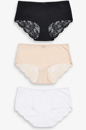 Next Ingen VPL Lace Back Briefs 3 Pakke44