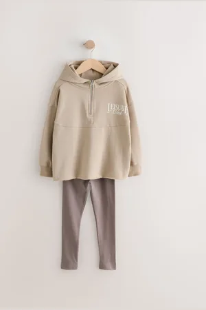 Next Slogan Hættetrøje And Leggings Set (3-16år)104110cm