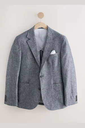 Next Slim Fit Hør Blend Jakkesæt Jakke42l