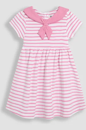 JoJo Maman Bébé Short Sleeve Sailor 100% Cotton Dress98104cm