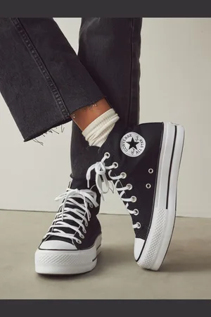 Converse Pale Platform Lift High Top Trainers