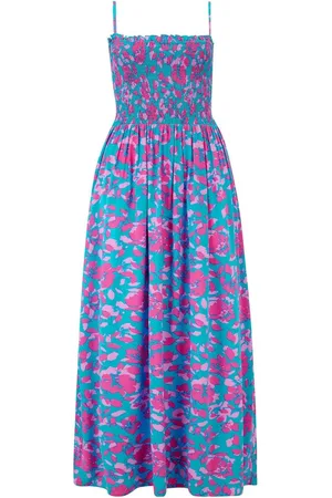Pour Moi Strapless Shirred Bodice Woven Maxi Beach Dress44