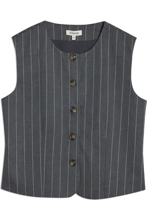 Albaray Grey Pinstripe Waistcoat36