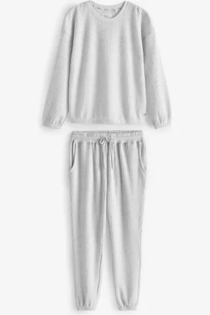 Next Cosy Waffle Long Sleeve PyjamasXL almindelig