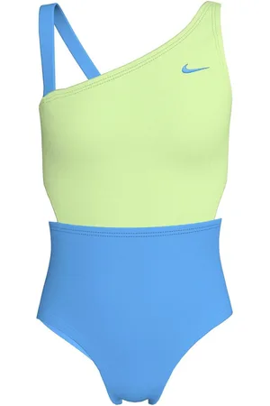Nike Color Block badedragt med asymmetrisk udskæring128134cm