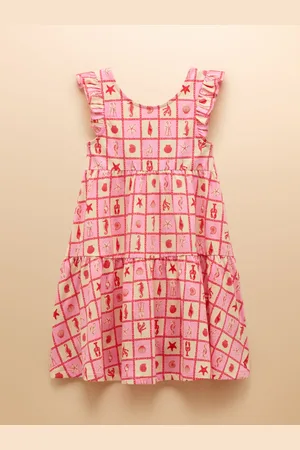 Joules Butterly Print Frill Sleeve Dress146152cm