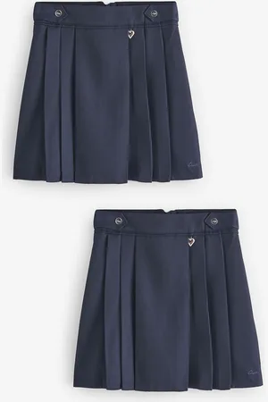Clarks Piger Plisseret School Nederdele 2 Pakke14 år (164cm)