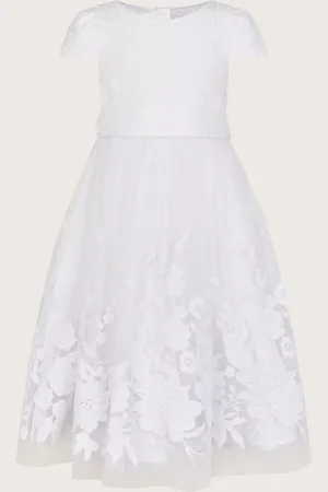 Monsoon Sorcha Floral Lace Communion Dress152158cm