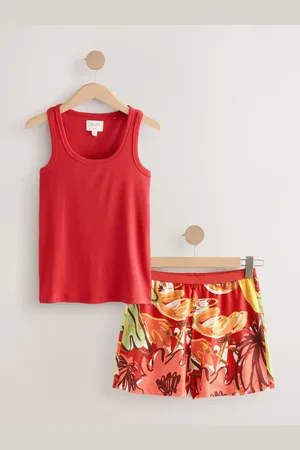 Next Cotton Rib Vest Short Set Pyjamas46