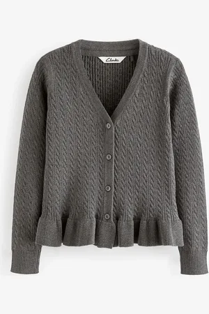 Clarks School Cable Knit Cardigan14 år (164cm)