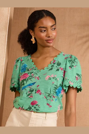 Love & Roses V & A V-Neck 100% Cotton T-Shirt36
