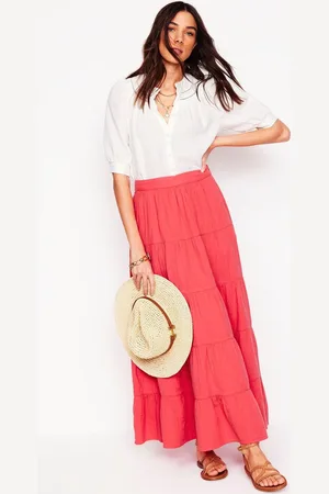 Boden 100% Cotton Nadia Double Cloth Maxi Skirt46