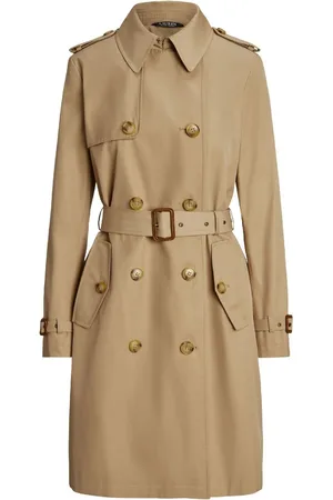 Ralph Lauren Double-Breasted Cotton-Blend Trench Coatlarge