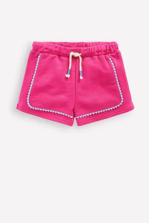 Boden 100% Bomuld Pom Trim Jersey Shorts9 - 10 år (134 - 140cm)