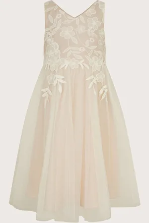 Monsoon Sienna Crochet Lace Tulle Dress11 - 12 år (146 - 152cm)