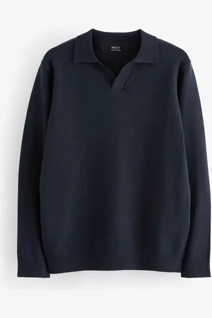 Next Trophy Neck Knitted Long Sleeve Polo Shirt (3-16yrs)3 år (98cm)