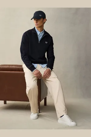 Fred Perry Quarter Sweatshirt med lynlåsX-Large