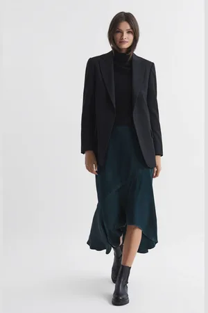 Reiss Inga Satin High Rise Midi-nederdel42