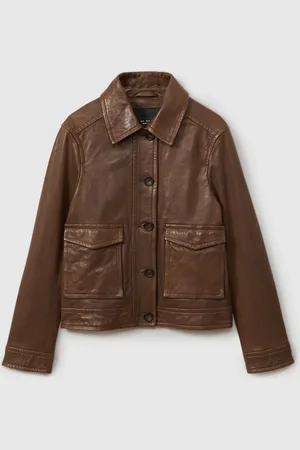 Reiss Hanson Læder Trucker Jakke32