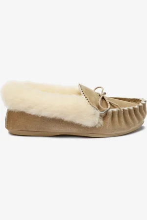 CELTIC & CO. Celtic & Co Camel Lounger Hard Sole Moccasins