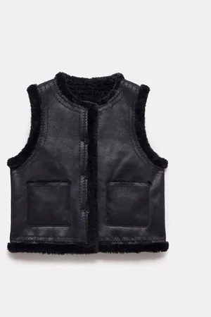 mint&berry Bonded Broderet Kraveløs GiletXL