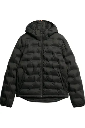 Superdry 100% Cotton Med hætte Quiltet Puffer JakkeXXL