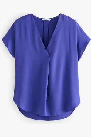 Next Relaxed Fit Short Sleeve Overhead V-Neck Blouse52