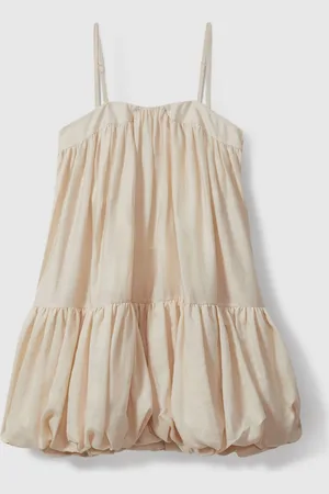 Reiss Emery Bubble Hem Removable Strap Mini Dress