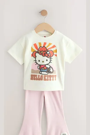 Next Hello Kitty Short Sleeve T-Shirt and Flare Leggings Set (3mths-7yrs)6874cm