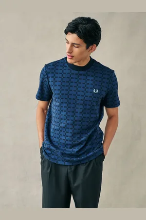Fred Perry Geometric Jacquard T-ShirtM