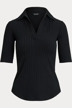 Ralph Lauren Mazikeen Collar Ribbed Polo Shirtlarge