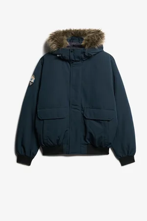 Superdry Everest Faux Fur Bomber Coat JakkeL